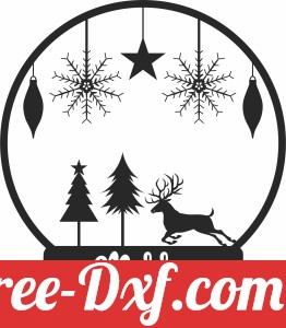 deer Globe merry christmas