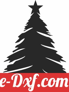 christmas tree wall with star