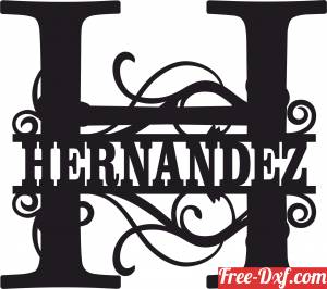 download Personalized Monogram Initial Letter H Floral custom name free ready for cut
