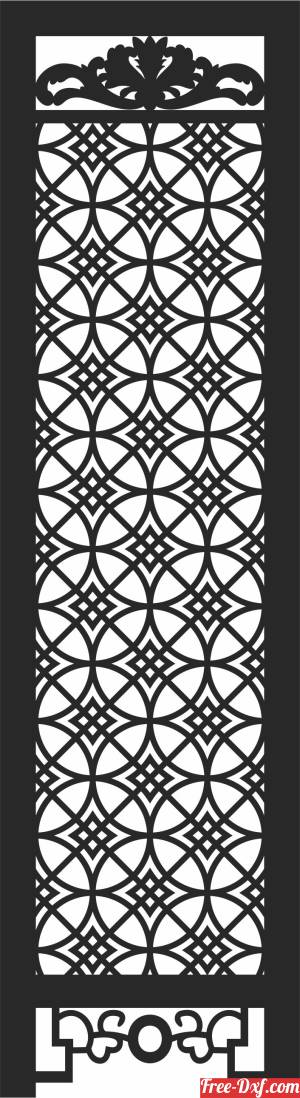 download decorative  pattern Screen   DECORATIVE Pattern Screen Door free ready for cut