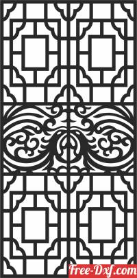 download Screen Decorative Door free ready for cut