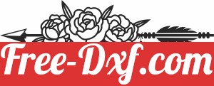 floral arrow clipart