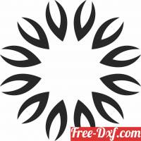 download Decorative  dxf Element clipart free ready for cut