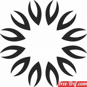 download Decorative  dxf Element clipart free ready for cut