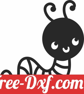 cartoon worm silhouette