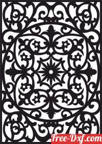 download decorative panel wall screen pattern partition free ready for cut