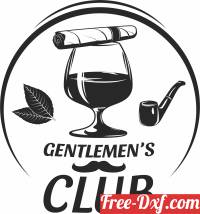 download Gentleman logo cigar clipart free ready for cut