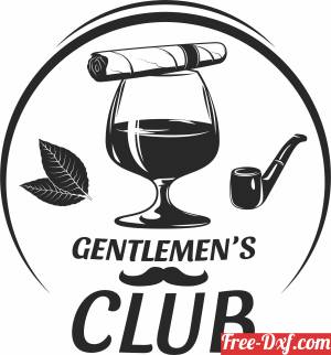 download Gentleman logo cigar clipart free ready for cut
