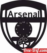 download Arsenal wall vinyl clock never walk alone free ready for cut