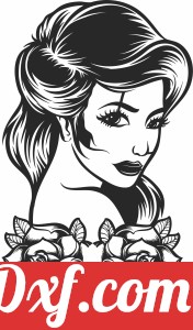 beautiful women with flowers