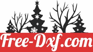 christmas tree scene