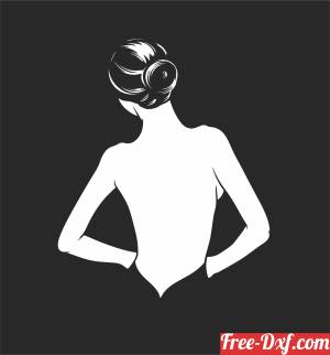 download Sexy girl wall decor free ready for cut