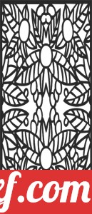 decorative panel wall separator door pattern
