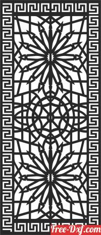 download Pattern   door  SCREEN   Decorative free ready for cut