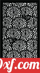 decorative panel wall separator door pattern