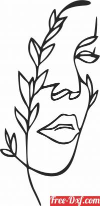 download flower art face free ready for cut