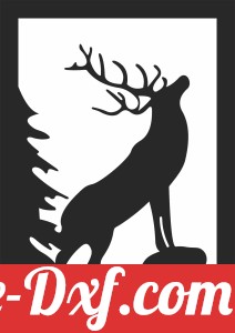 Elk scene wall decor