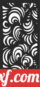 Decorative wall screen panels pattern door