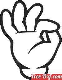 download irish hand sign free ready for cut