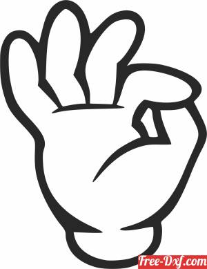 download irish hand sign free ready for cut