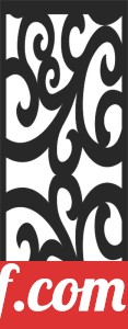 deorative door wall screen pattern