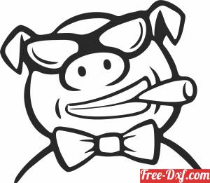download Pig boss clipart free ready for cut