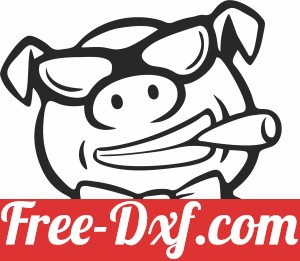 Pig boss clipart