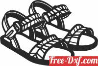 download pair of sandals free ready for cut