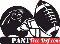download Carolina Panthers NFL helmet LOGO free ready for cut
