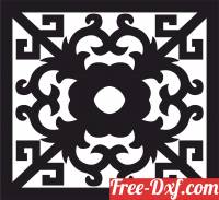 download decorative door panel wall screen pattern free ready for cut