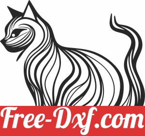 cat tribal silhouette