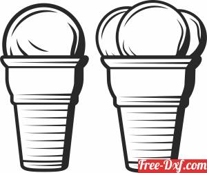 download Ice Cream Cone Cupcakes free ready for cut