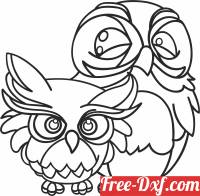 download Owls cliparts free ready for cut