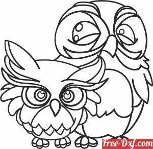 download Owls cliparts free ready for cut