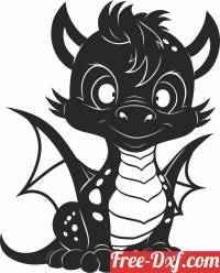 download cute dragon clipart free ready for cut