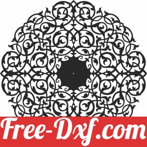 Mandala wall clock arts