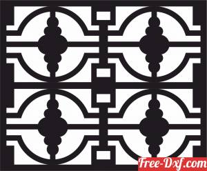 download decorative panel screen pattern partition free ready for cut