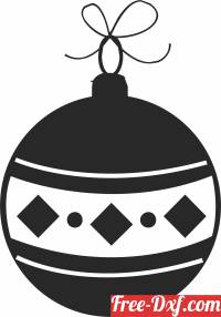 download christmas tree ball clipart free ready for cut