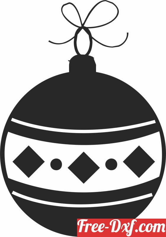 Download Christmas Tree Ball Clipart Asoxg High Quality Free Dxf