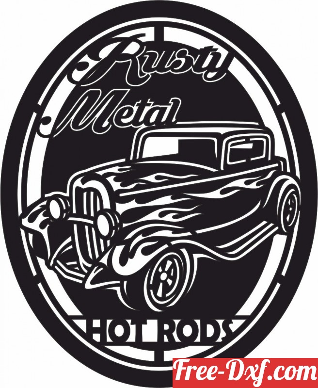 Download hot rods classic car silhouette retro signs vectors awrY