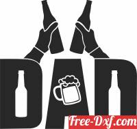 download dad toasting beer mugs free ready for cut