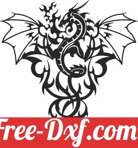 fire dragon clipart