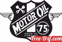 download motor oil union Logo Wakefield Retro Sign free ready for cut