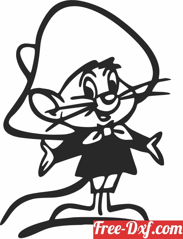 How to Draw Speedy Gonzales, Looney Tunes