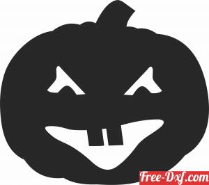 download Halloween pampking Silhouette free ready for cut