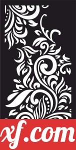 decorative panel door wall screen floral pattern