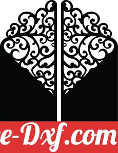 decorative wall screen pattern gate door