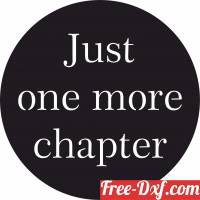 download just one more chapter lettering sign free ready for cut