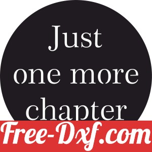 just one more chapter lettering sign