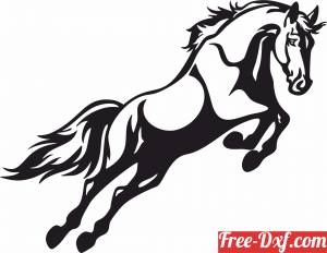 download Horse jumping clipart free ready for cut